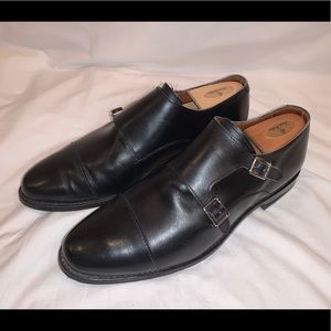 Allen Edmonds Mora 2.0 Black Leather Double Monk Strap, Mens 11 3E. MSRP ($425)